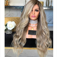 Thumbnail for Glueless Brazillian Transparent Hair Highlight Human Hair Wig with Baby Hair Wavy