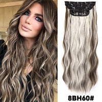 Thumbnail for Hairpiece Built-in Hair Extensions Natural Synthetic Hair