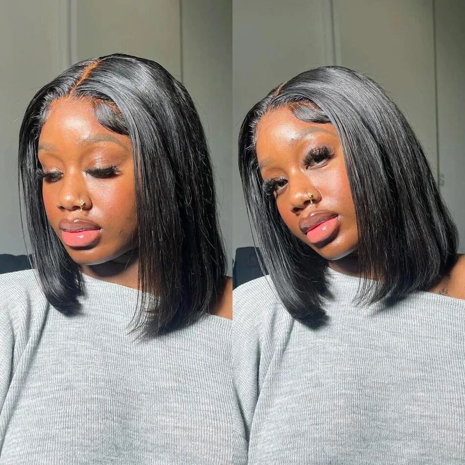 13x5x2 Straight BOB Wigs Pre Plucked