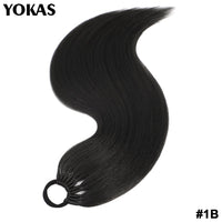 Thumbnail for Ponytail For Women Synthetic Hair Extensions Long Straight False Horse Tails Fake Hairpiece 24 Inch For White Black Woman YOKAS