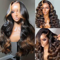 Thumbnail for 200% Highlight HD Lace Frontal Human Hair Wigs Glueless -PrePlucked Wigs