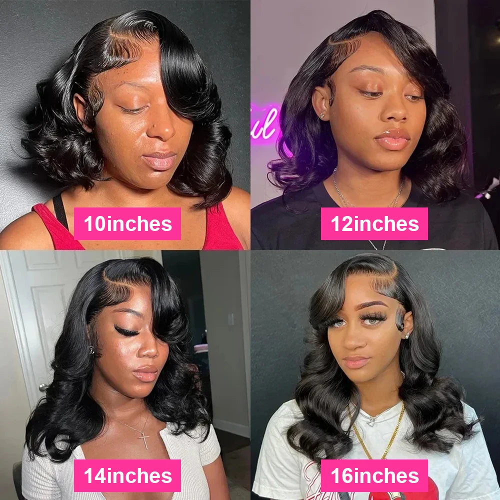 Glueless Preplucked Human Wig Ready to Wear 180% Body Wave