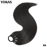 Thumbnail for Ponytail For Women Synthetic Hair Extensions Long Straight False Horse Tails Fake Hairpiece 24 Inch For White Black Woman YOKAS