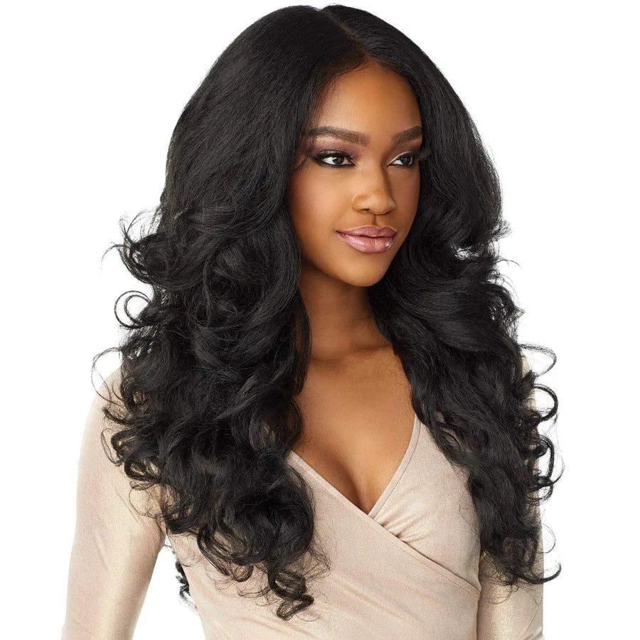 66-71cm/26-28in Hand Woven Natural Pre Drawn Hairline Illusion 4*4 Lace Front