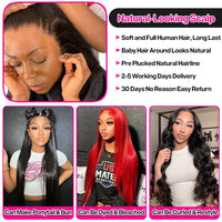 Thumbnail for 13x4 Bone Straight Lace Front Wig  Brazilian Hair Wigs