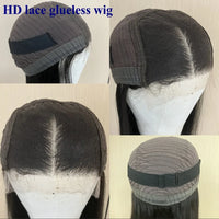 Thumbnail for Dark Brown Wavy Preplucked 360 Lace Frontal Wigs Indian Human Hair Wigs