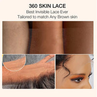 Thumbnail for Draw String 360 Lace Front Wig Human Hair Deep Wave Invisi Strap Snug -Pre Cut Lace Wig