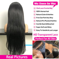 Thumbnail for 13x4 Bone Straight Lace Front Wig  Brazilian Hair Wigs