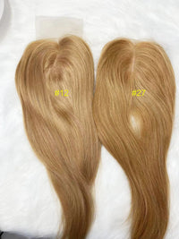 Thumbnail for 16inch European Virgin Human Hair  Topper with Lace Natural Baby Hair