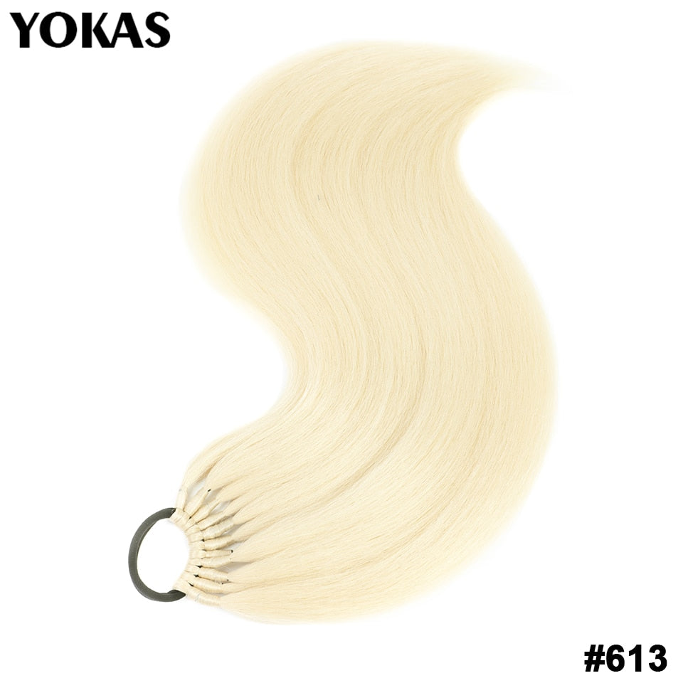 Ponytail For Women Synthetic Hair Extensions Long Straight False Horse Tails Fake Hairpiece 24 Inch For White Black Woman YOKAS