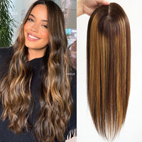 Thumbnail for 6X6inch Topper 4/27 Balayage Remy Human Hair Women Toupee