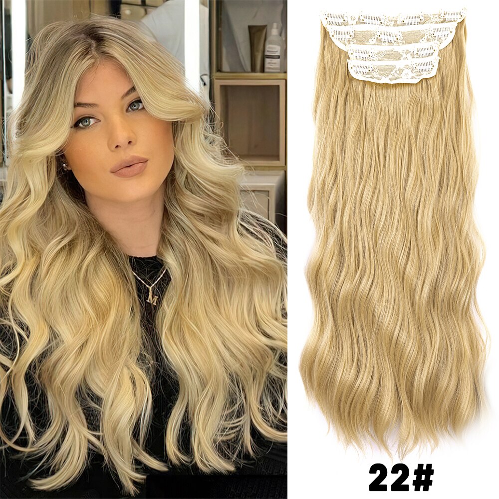 Hairpiece Built-in Hair Extensions Natural Synthetic Hair