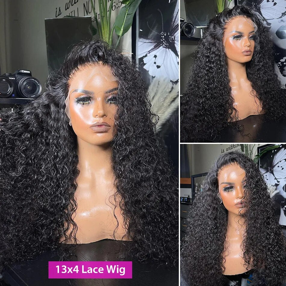 Brazilian Deep Wave Frontal Wig - Human Hair Wigs Preplucked Wig