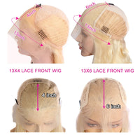 Thumbnail for Straight Short Bob Wig 13x6  Ash Blonde Colored Lace Front Wig Human Hair Brazilian Remy HD Transparent Lace Wig