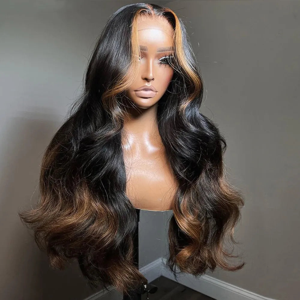 200% Highlight HD Lace Frontal Human Hair Wigs Glueless -PrePlucked Wigs