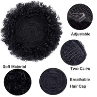 Thumbnail for Large Afro Puff Drawstring Ponytail Kinky Curly High  Bun HairPiece