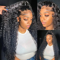 Thumbnail for Brazilian Deep Wave Frontal Wig - Human Hair Wigs Preplucked Wig