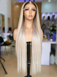 Thumbnail for Ash Blonde Highlight  613 HD Lace Frontal Wigs  Brazilian Human Hair