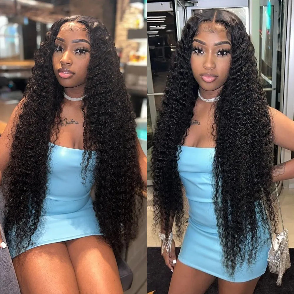 Loose Deep Wave Hd Lace Frontal Wig Curly Human Hair Wigs