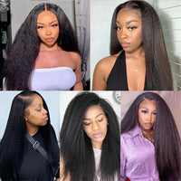 Thumbnail for Yaki Straight Lace Closure Brazilian Human Hair Ear to Ear Lace Closure