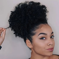 Thumbnail for Large Afro Puff Drawstring Ponytail Kinky Curly High  Bun HairPiece