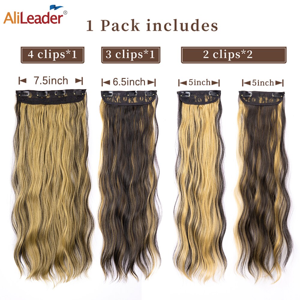 Hairpiece Built-in Hair Extensions Natural Synthetic Hair