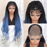 Thumbnail for French Curly loose Wavy braided Wigs