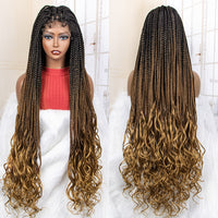 Thumbnail for French Curly loose Wavy braided Wigs