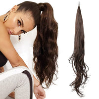 Thumbnail for 32inch Synthetic PonyTail Long Layered Flexible Wrap