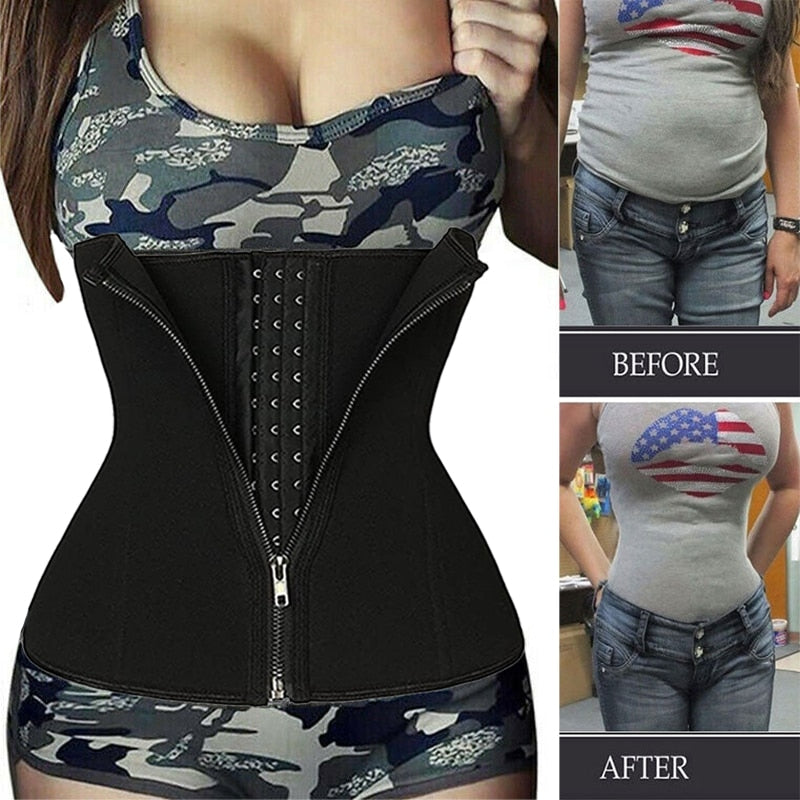 Neoprene Sweat Waist Trainer Belt Body Shaper- Abdominal Trimmer