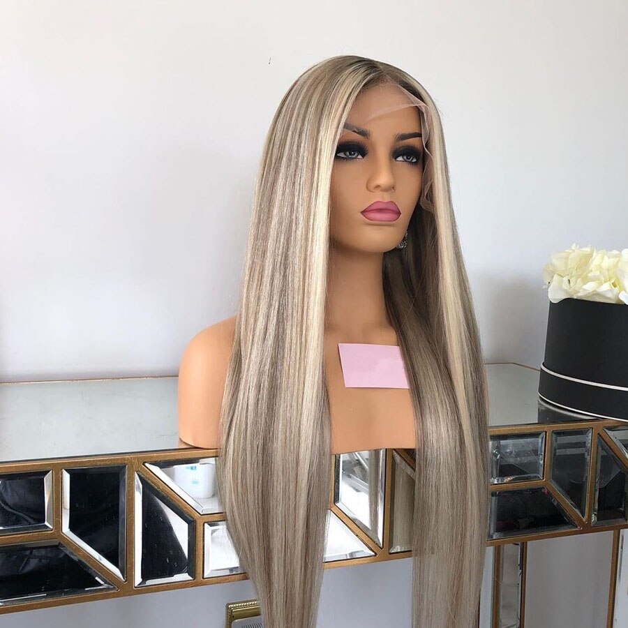 Brazilian Remy Highlight Platinum Blonde Ombre