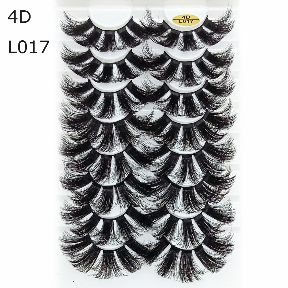 8 Pairs 3D Mink False Eyelashes Natural Wispy Fluffy Dramatic Volume