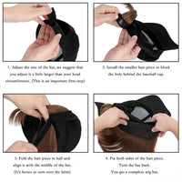 Thumbnail for Short Wavy Baseball  Hat Wigs