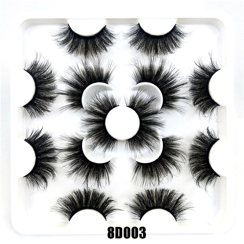 3D Mink False Eyelashes Dramatic Long Wispies