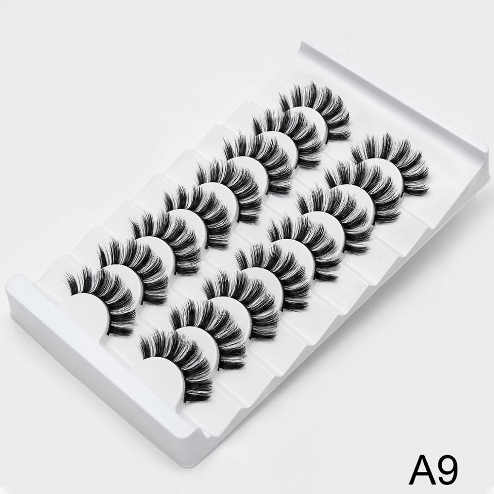 5/8 Pairs 3D Mink Lashes Natural False Eyelashes