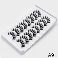 Thumbnail for 5/8 Pairs 3D Mink Lashes Natural False Eyelashes