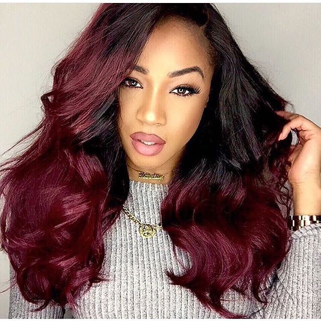 Ombre Burgundy Hair Bundles