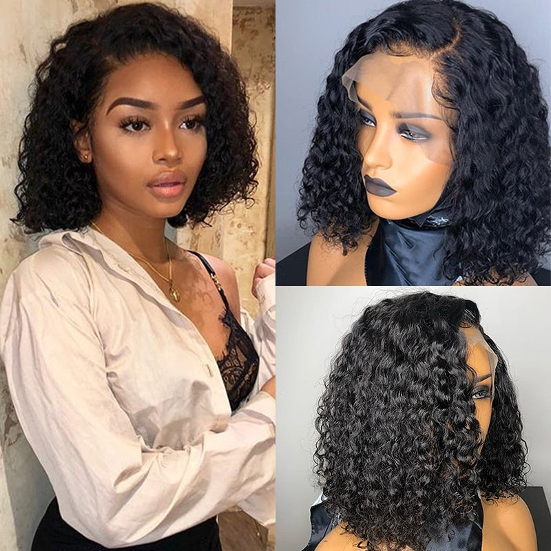 Deep curly short wig