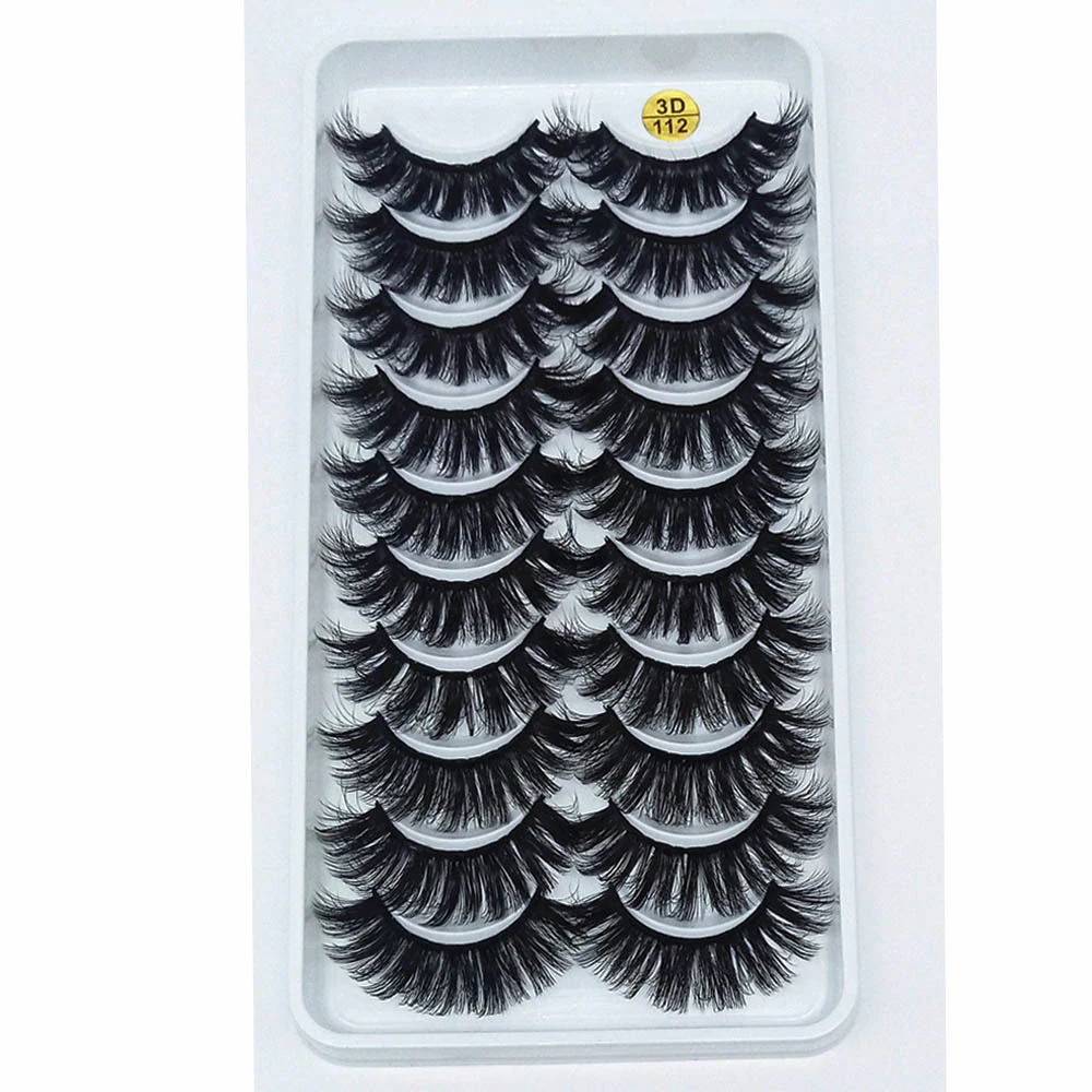 8 Pairs 3D Mink False Eyelashes Natural Wispy Fluffy Dramatic Volume