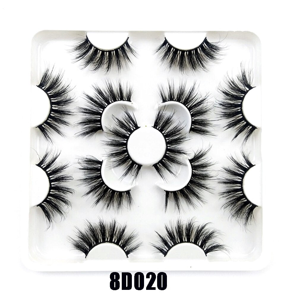 3D Mink False Eyelashes Dramatic Long Wispies