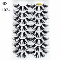 Thumbnail for 8 Pairs 3D Mink False Eyelashes Natural Wispy Fluffy Dramatic Volume