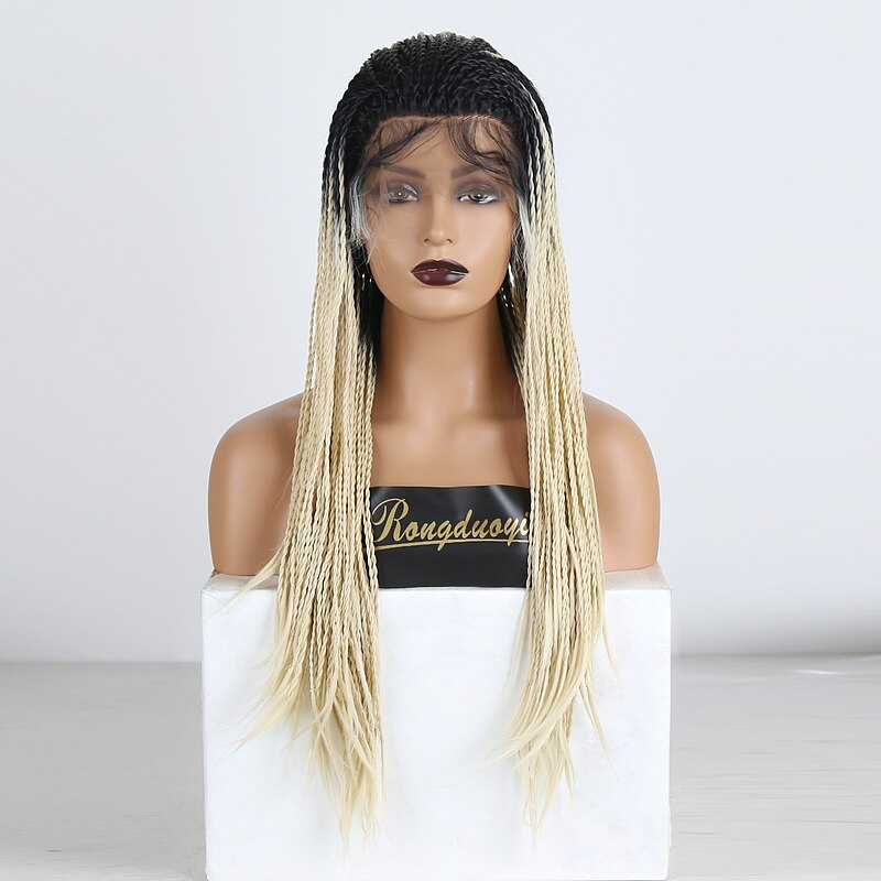 Ombre Brown 2X Twist Braids Wigs