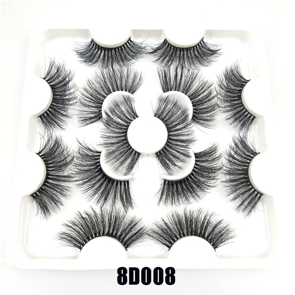 3D Mink False Eyelashes Dramatic Long Wispies