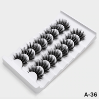 Thumbnail for 5/8 Pairs 3D Mink Lashes Natural False Eyelashes