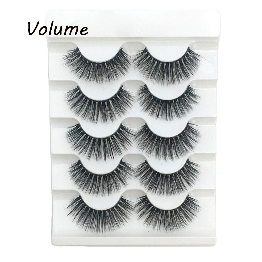 3D Mink False Eyelashes Dramatic Long Wispies