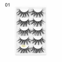 Thumbnail for 5 Pairs 3D Faux Mink Hair  Wispies Fluffies Drama