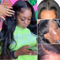 Thumbnail for Transparent Body Wave Lace Front Wig Malaysian Hair