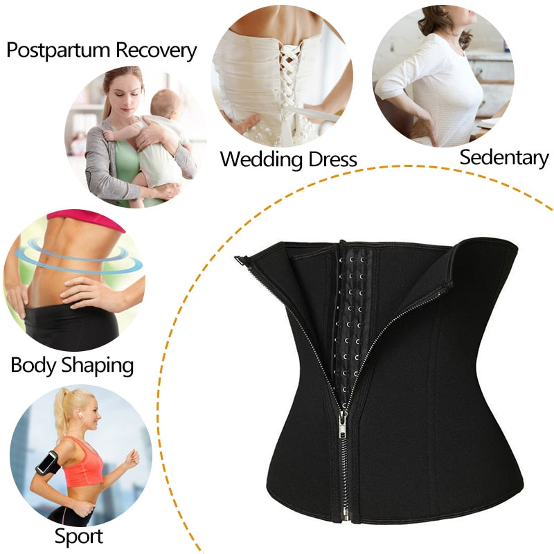 Neoprene Sweat Waist Trainer Belt Body Shaper- Abdominal Trimmer