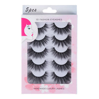 Thumbnail for 5Pairs/Set Faux Mink Hair False Eyelashes Wispy Criss