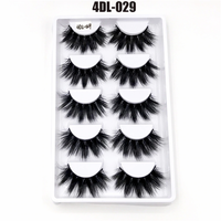 Thumbnail for 5Pairs/Set Faux Mink Hair False Eyelashes Wispy Criss